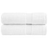 vidaXL Asciugamani Premium SOLUND 2 pz Bianco 50x100 cm 600 g/m&sup2;