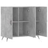 vidaXL Credenza Grigio Cemento 90x34x80 cm in Legno Multistrato