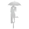 vidaXL Palo da Giardino 50 x 24,5 cm Acciaio zincato Argento