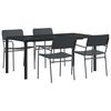 vidaXL Set Mobili da Esterno 5 pz Antracite Acciaio