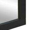 vidaXL Specchio da Bagno Nero 50x70x2,5 cm Legno Multistrato e Ottone