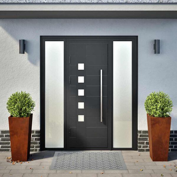 vidaXL Fioriere da Giardino 2 pz 35x35x75 cm in Acciaio Corten