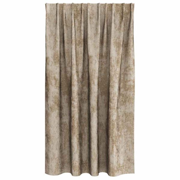 vidaXL Tende in Velluto con tende 2 pcs Champagne 140 x 140 cm Velluto