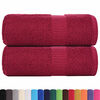 vidaXL Asciugamani da bagno 2 pz FROGN Bordeaux 30x30 cm 100% cotone
