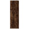 vidaXL Libreria/Credenza Rovere Fumo 50x25x80 cm in Legno Multistrato