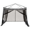 vidaXL Tenda interna Grigio e arancione 303 x 303 x 196 cm taffet&agrave;