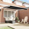vidaXL Tenda da Sole Nero 3 x 2,5 m Poliestere e metallo