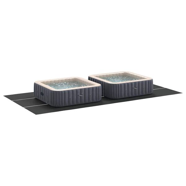 vidaXL Telo per Fondo Piscina Altro Nero 750 x 372 cm