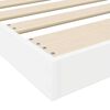 vidaXL Struttura letto a terra Bianco 80 x 200 cm Legno multistrato