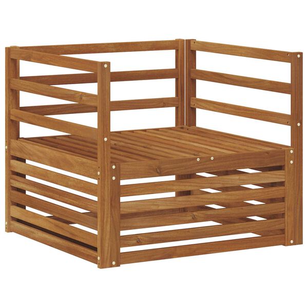 vidaXL 2 Pezzo Divano con Braccioli Naturale