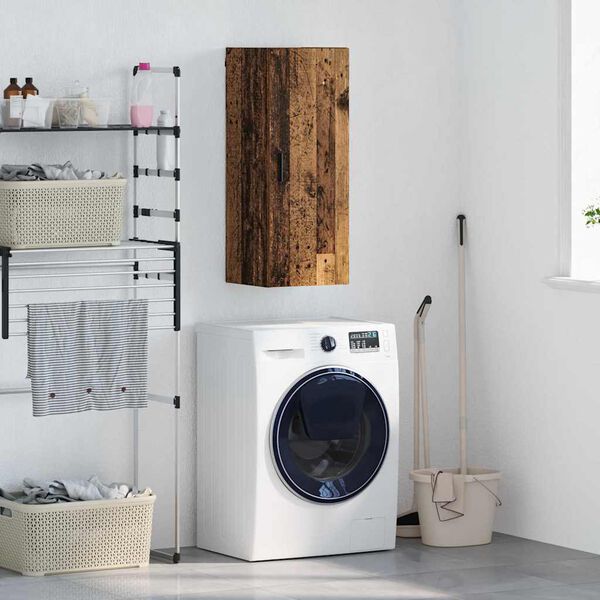 vidaXL Pensile Legno vecchio 34,5 x 34 x 90 cm Legno multistrato