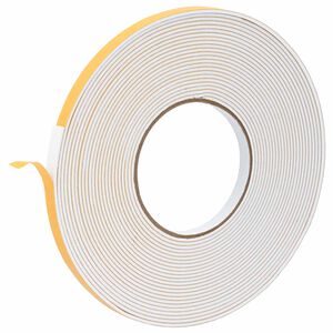 vidaXL Nastro adesivo in schiuma 10 pz Bianco 10mm x 10m Schiuma CR