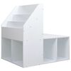 vidaXL Armadietto per Bambini con Panca Bianco 60x78x78 cm MDF