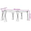 vidaXL Gazebo con Tende Crema 6x3 m in Acciaio