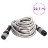 vidaXL Tubo da Giardino con Ugello Spray Argento 20,6" 22,5 m Acciaio