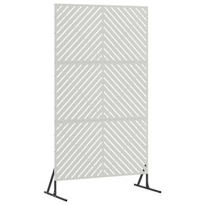 vidaXL Schermo per Privacy 100 x 50 x 180 cm Acciaio Inox Argento