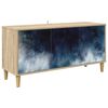 vidaXL Mobile TV RAALTE 102 x 33 x 50 cm Sonoma Legno ingegnerizzato