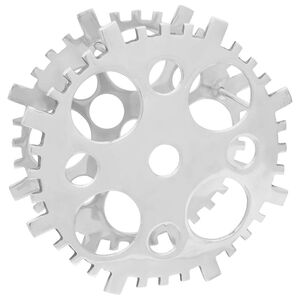 vidaXL Portabottiglie Alluminio Argento