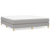 vidaXL Struttura Letto a Rete a Molle Grigio Chiaro 180x200 cm Tessuto
