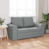 vidaXL Divano letto 60cm Grigio chiaro Tessuto