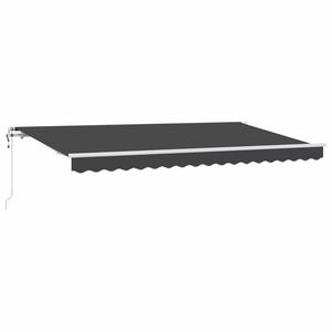 vidaXL Tenda retrattile Antracite 350 x 200 cm Tessuto