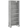 vidaXL Credenza Grigio Sonoma 69,5x32,5x180 cm Legno Multistrato