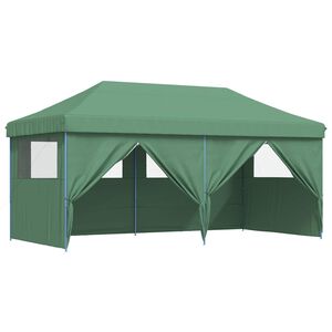 vidaXL Tenda Party 292 x 580 x 315 cm Verde Tessuto Oxford