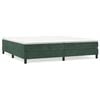 vidaXL Struttura Letto a Rete a Molle Verde Scuro 200x200 cm in Velluto