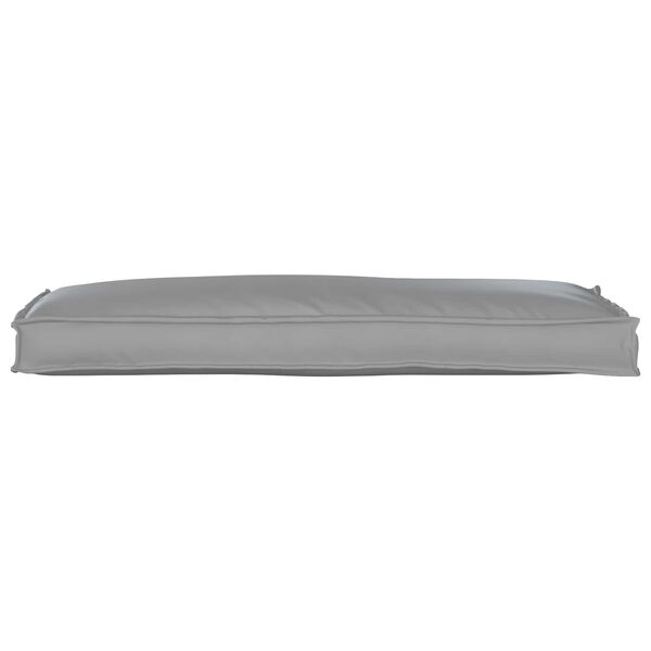 vidaXL Cuscino Grigio 110 x 40 x 8 cm Tessuto Oxford