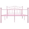 vidaXL Giroletto Rosa in Metallo 120x200 cm