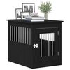 vidaXL Mobile per cuccia per cani Rovere Nero 55x75x65 cm in legno ingegnerizzato