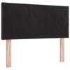 vidaXL Testiera Nero 100 cm Velluto