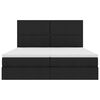 vidaXL Letto con Contenitore Nero 180 x 200 cm Pelle Sintetica