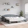 vidaXL Divano Letto con Letto Estraibile Grigio Chiaro 100x200 Tessuto