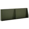vidaXL Muro di contenimento 2 pz 60 x 12 x 30 cm Acciaio Verde Oliva