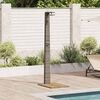 vidaXL Doccia da giardino Grigio 60 x 80 x 214 cm Poly Rattan
