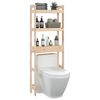 vidaXL Rastrelliera da Bagno 63x26x171 cm in Legno Massello di Pino