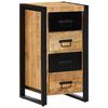 vidaXL Cassettiera 40x40x90 cm in Legno Massello di Mango Grezzo