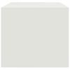 vidaXL Tavolino da Salotto Bianco 67x50x44 cm in Acciaio