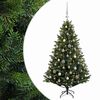 vidaXL Albero di Natale Artificiale con Palline 120 cm 150 LED