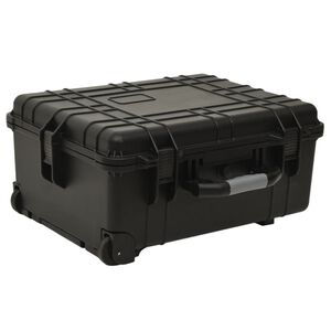 vidaXL Valigetta da Volo Portatile Nera 79,5x51,5x30,5 cm in PP