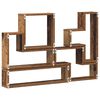vidaXL Cubo da Parete Legno vecchio 96 x 12 x 64 cm Legno multistrato