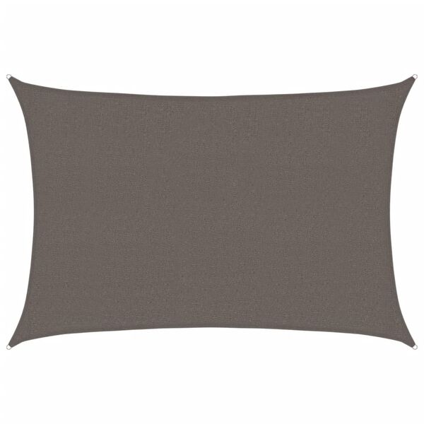 vidaXL Vela Parasole 160 g/m&sup2; Antracite 2,5x3,5 m in HDPE