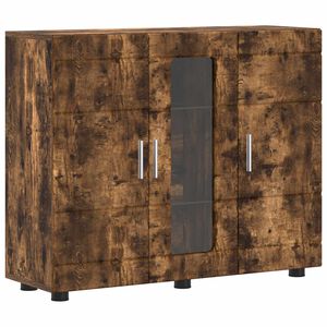 vidaXL Armadio in Legno Rovere fum&eacute; 88,5 x 30,5 x 73 cm