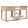 vidaXL Letto a Castello per Bambini Rovere Sonoma 80 x 200 cm