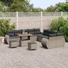vidaXL Set Divano da Giardino con cuscino 13 pcs Grigio