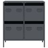 vidaXL Credenza Antracite 68x39x73,5 cm in Acciaio Laminato a Freddo