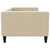 vidaXL Letto da Giorno Crema 90x200 cm in Tessuto