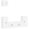 vidaXL Set di Mobili Porta TV 5 pz Bianco in Legno Multistrato