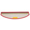 vidaXL Tappetini per scale 15 pz 65x21x4 cm rossi semicircolari grandi